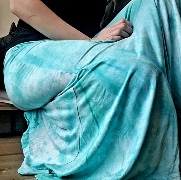 🍭 3 x $25 | INDIRA Tie Dye Turquoise Mermaid skirt Sz M - Picture 6 of 7